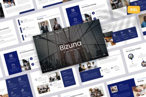 Bizuna Company Profile: The Google Slides Template for Modern Brands