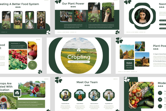 Cropling – Agriculture Google Slides for Professional Farming Presentations