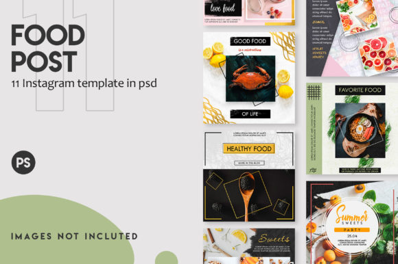 Elevate Your Food Content with 11 Instagram Templates