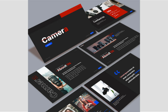Master Your Message with Presentation Design Template - Camera