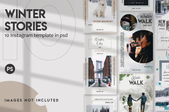 Winter Stories: Elevate Your Brand with 10 Instagram Templates