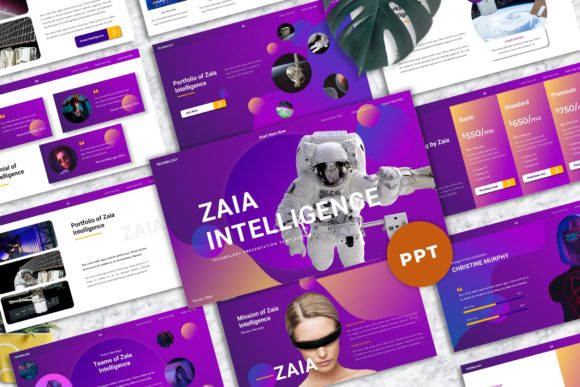 Zaia Technology PowerPoint Template: Modern Design for Impactful Presentations